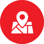 Navigation and map pin graphic